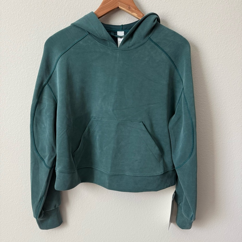 NWT Lululemon Softstreme Hoodie Storm Teal Size 4